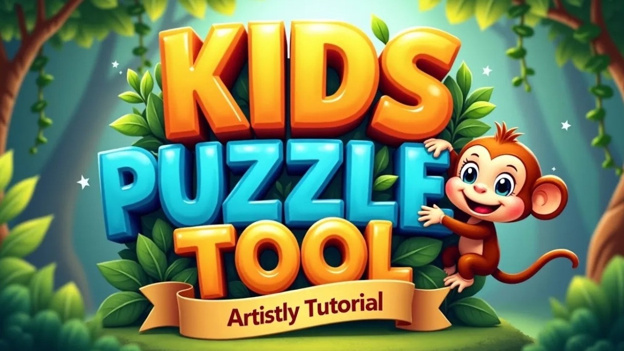 How to Create a Kids Activity Book Using Artistly (New Puzzle Tool)
