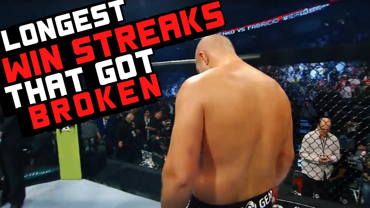 Longest Win Streaks That Got Broken In MMA