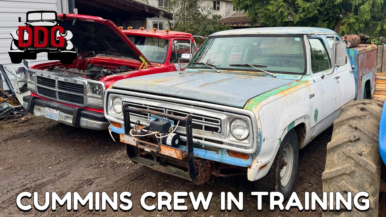 I'm Building A Cummins Crew Cab! Donor Truck Disassembly, 12v Cummins Tech, Swap Tips, And Much More