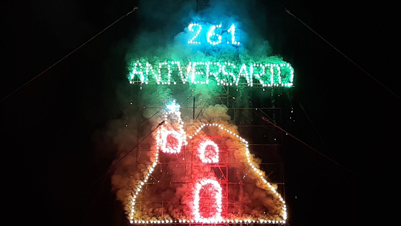 RINCONADA TASQUILLO #2026 ANIVERSARIO DE LA IGLESIA 261 AÑOS. QUEMA DE CASTILLO PIROTECNICO