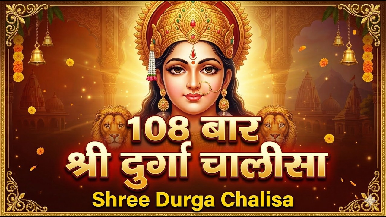 LIVE🔴आज के दिन सुबह-शाम - श्री दुर्गा चालीसा का ११ बार पाठ करने से सारे कष्ट दुःख दूर होंगे
