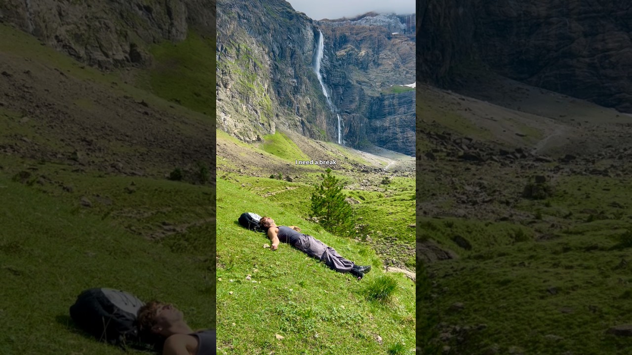 big waterfall #pyrenees #mountains #outdoors #nature #hiking #rutas #monta&ntilde;a #hike #naturaleza