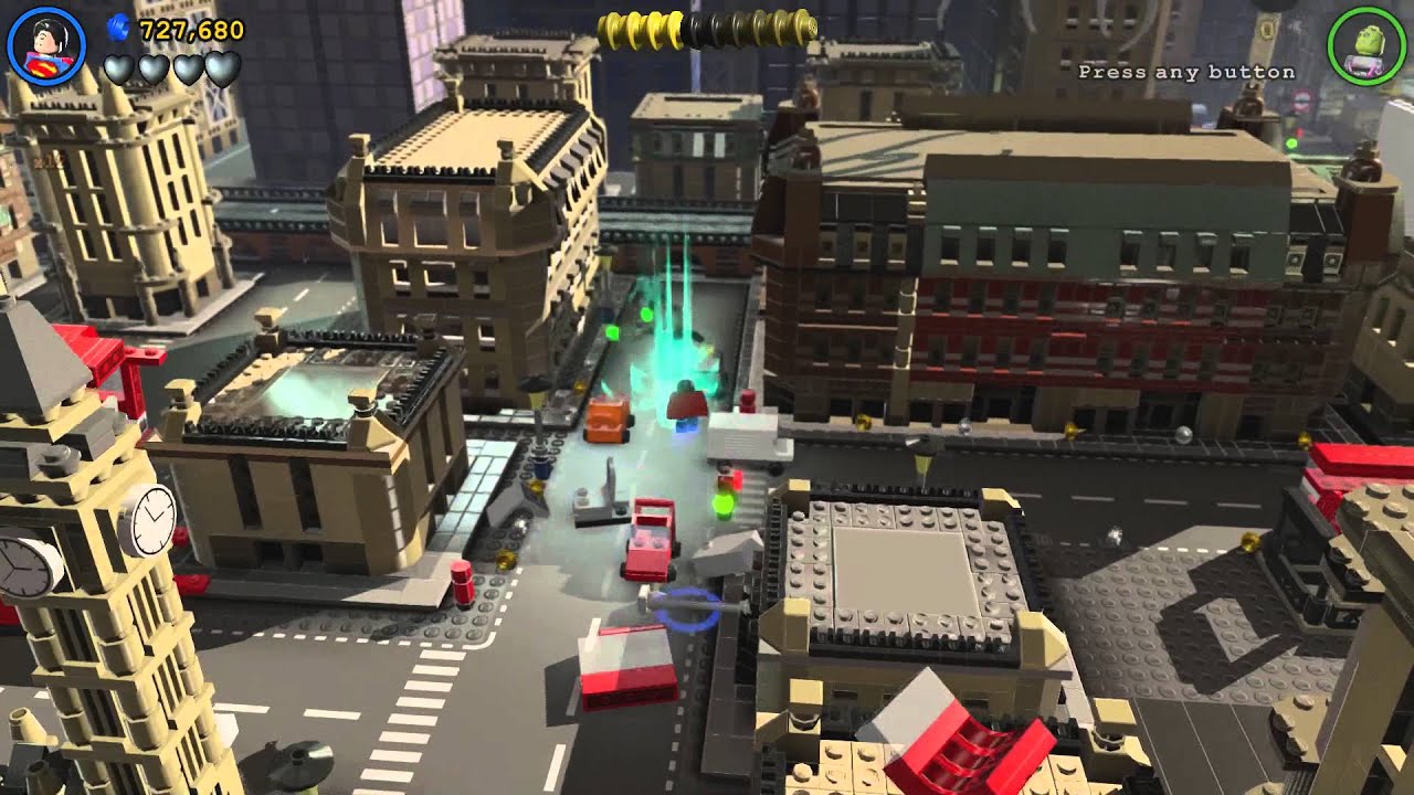 LEGO Batman 3 - 100% Guide #7 - Europe Against it (All Collectibles - Minikits, Red Brick,etc)