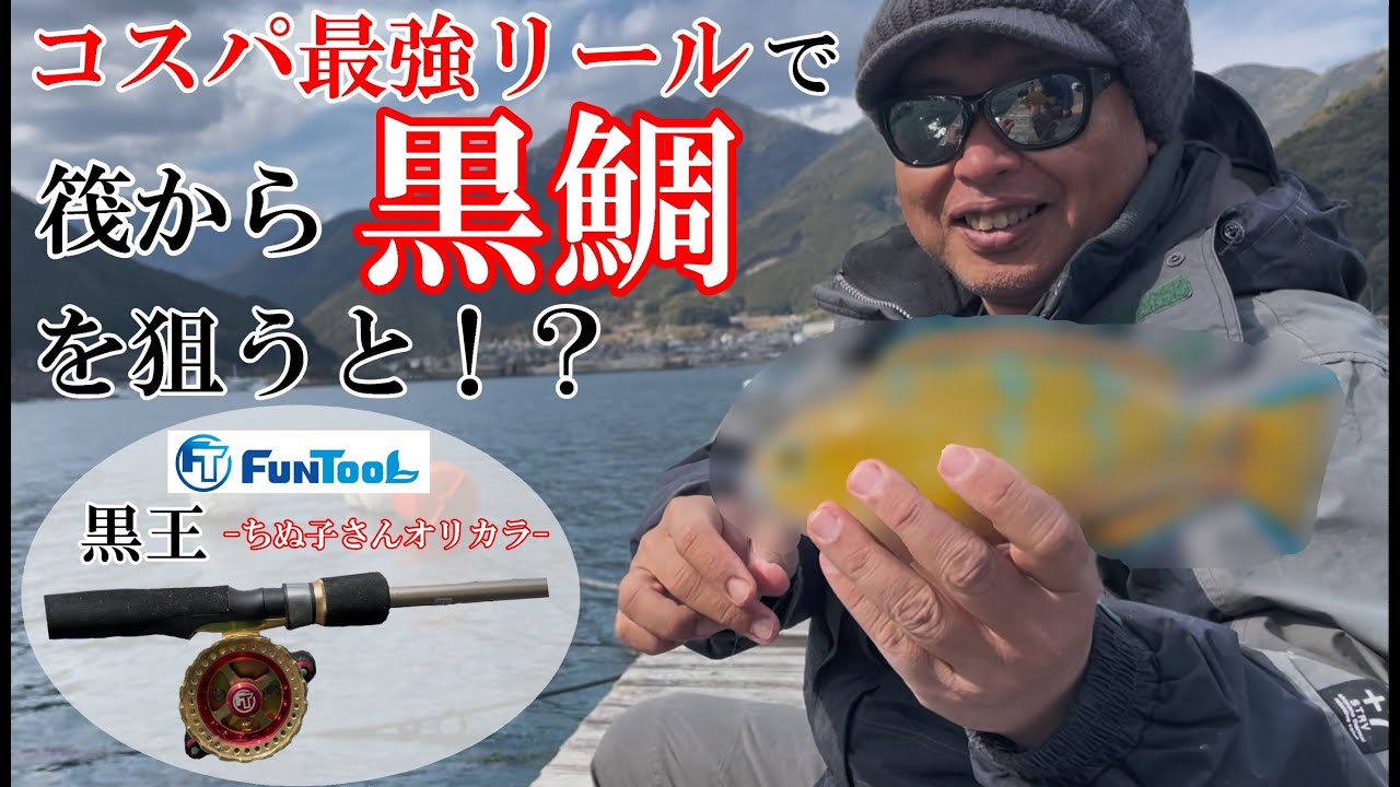 【筏釣り】最強コスパリールで黒鯛を狙ったら！？カラフルな魚釣れた！