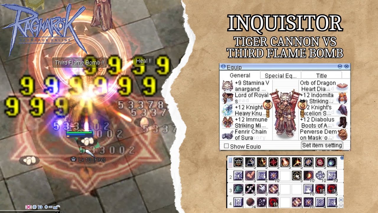 iRO Thor: Inquisitor Third Flame Bomb vs Sura Tiger Cannon