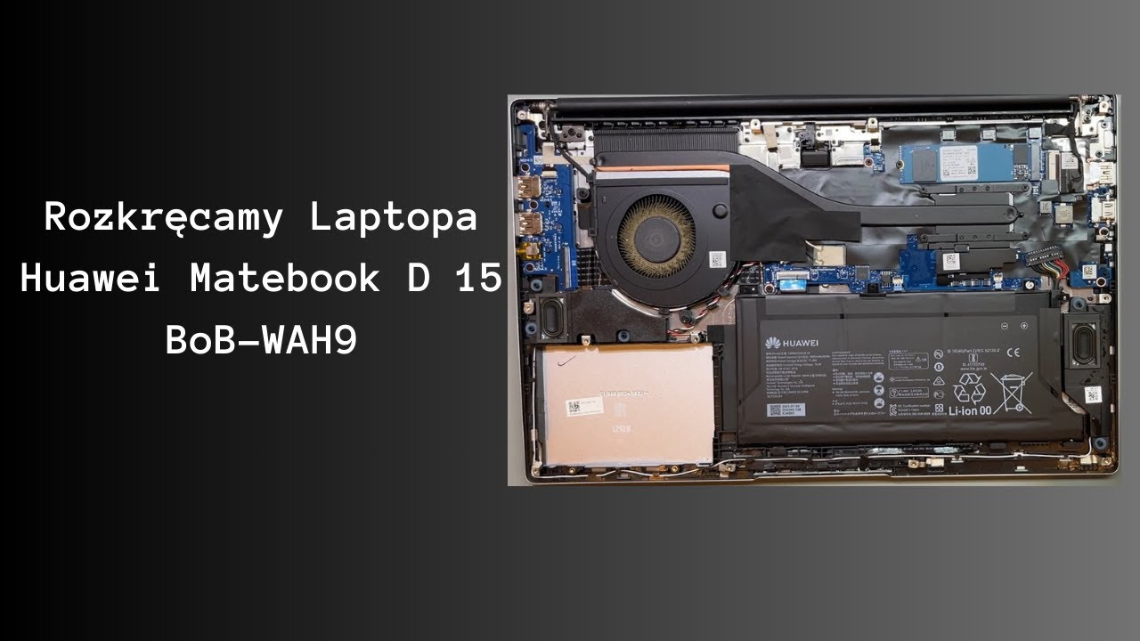 Jak rozkręcić Laptopa Huawei Matebook D 15 BoB-WAH9🙂