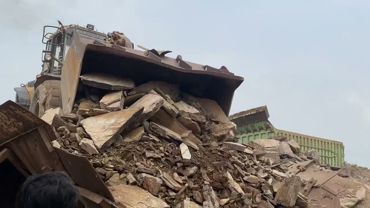 PLAYING With Giant Rocks.ASMR Rock Quarry CRUSHING Oprations primary jaw Crusher in action#asmr 