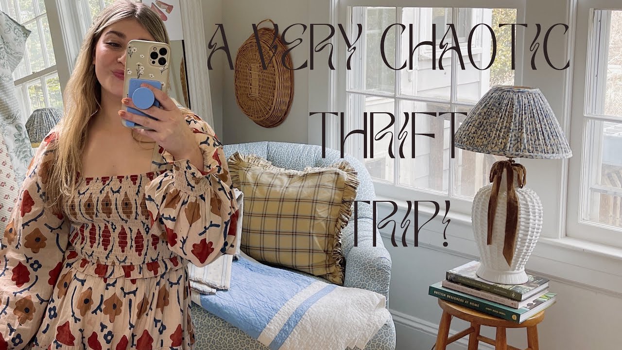 A chaotic thrift trip!! Thrift with me! Thrift haul!!