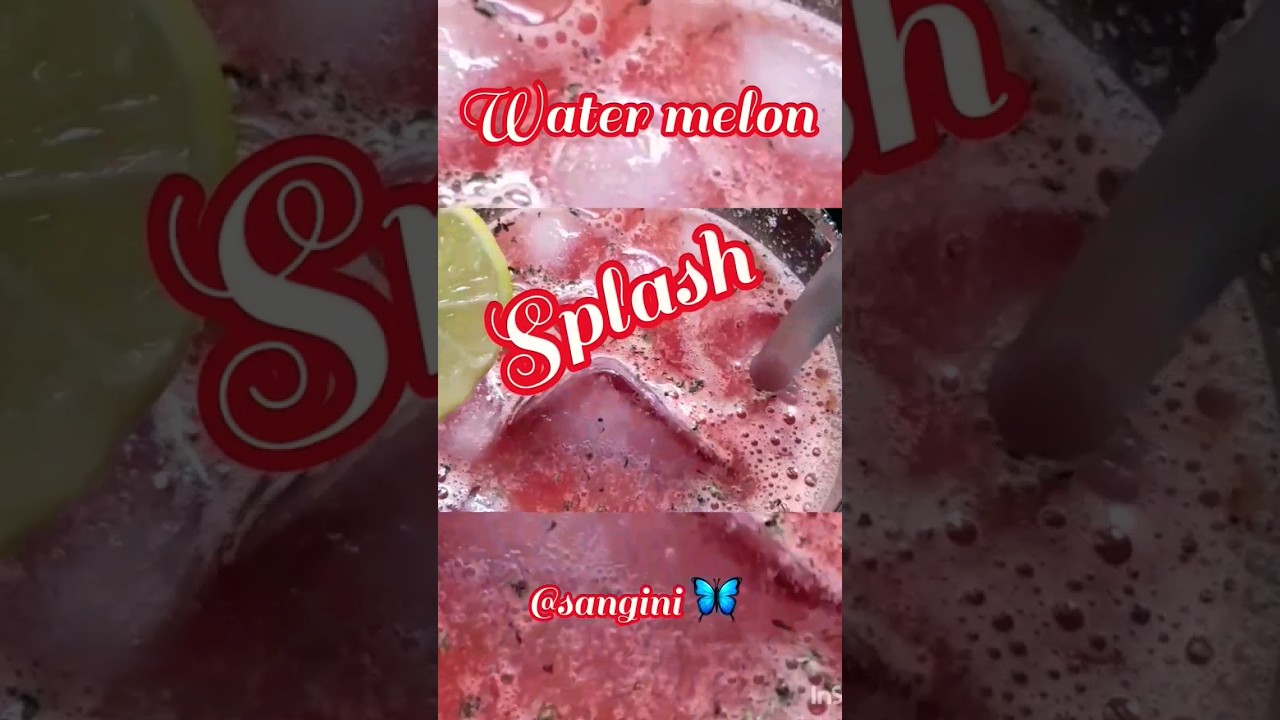 Watermelon splash🥤#shorts#summerdrink#watermelon