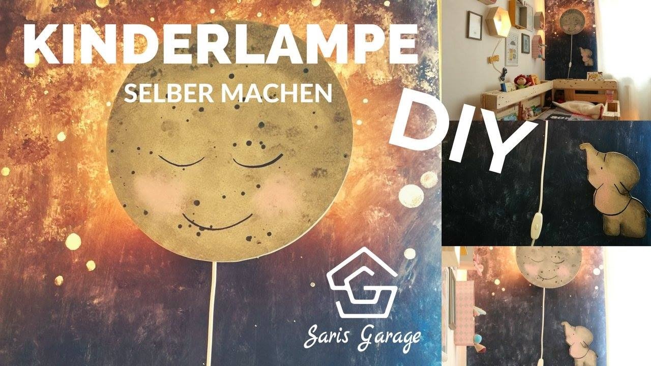 Kinderlampe selber bauen - Kinderzimmer Deko selber machen - Wandlampe DIY - Baby Lampe- Kidsroom