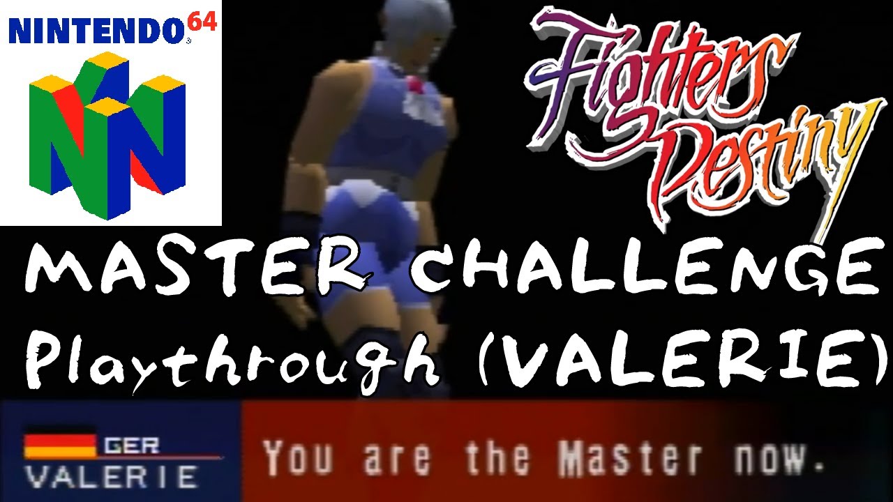 Fighters Destiny (Nintendo 64) - VALERIE Playthrough [MASTER CHALLENGE]