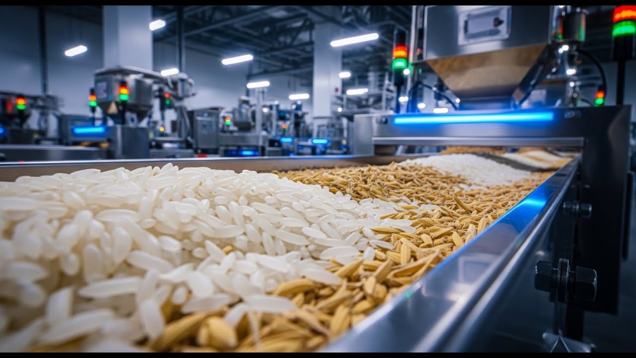 Inside the World's Most Modern Factory: White Rice Production Process