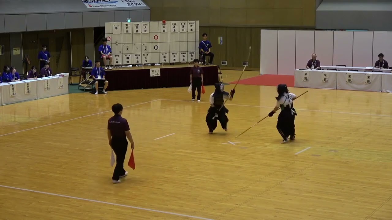 2023年IH なぎなた個人 決勝 一回戦 石田煌香国学院栃木・栃木 x 垣内泉澄琴平・香川