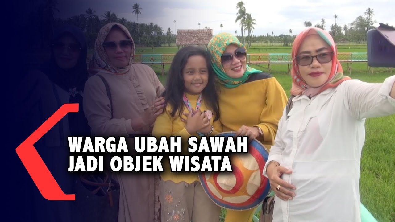 Kreativitas Tanpa Batas! Sawah Jadi Objek Wisata di Gorontalo