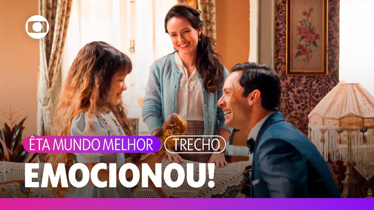 Celso dá a boneca de presente para Anabela e Estela se emociona! | Êta Mundo Melhor | TV Globo