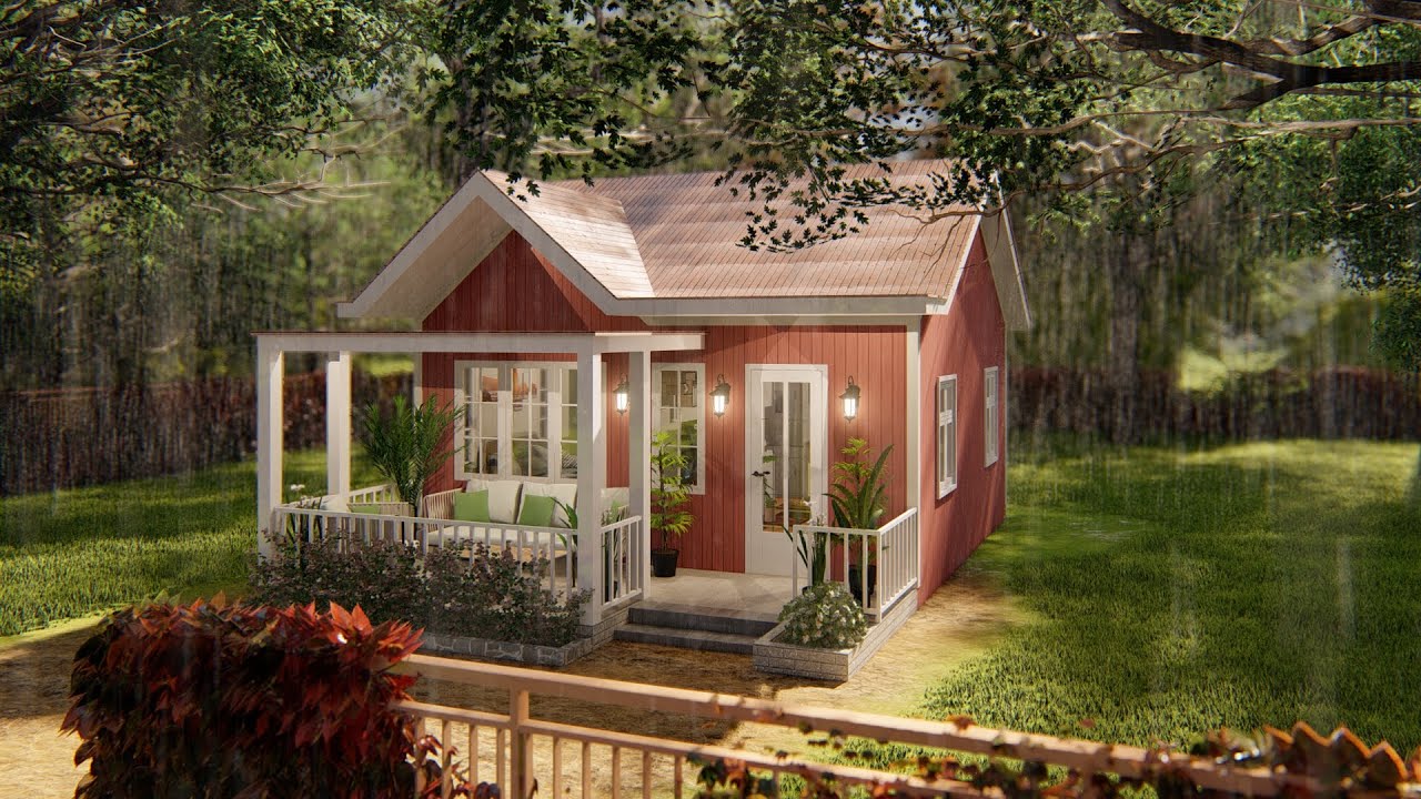 (36 Sqm 350 Sqft) Charming Charms: Infusing Magic into Small House Design (6x6 Meters)