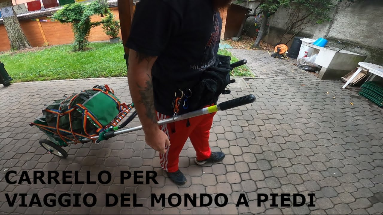 Carrellino per il giro del mondo a piedi