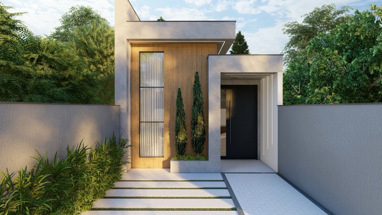 Casa IDEAL para terreno pequeno | 60m² em terreno 5x22 | Plano casa pequeña| House design