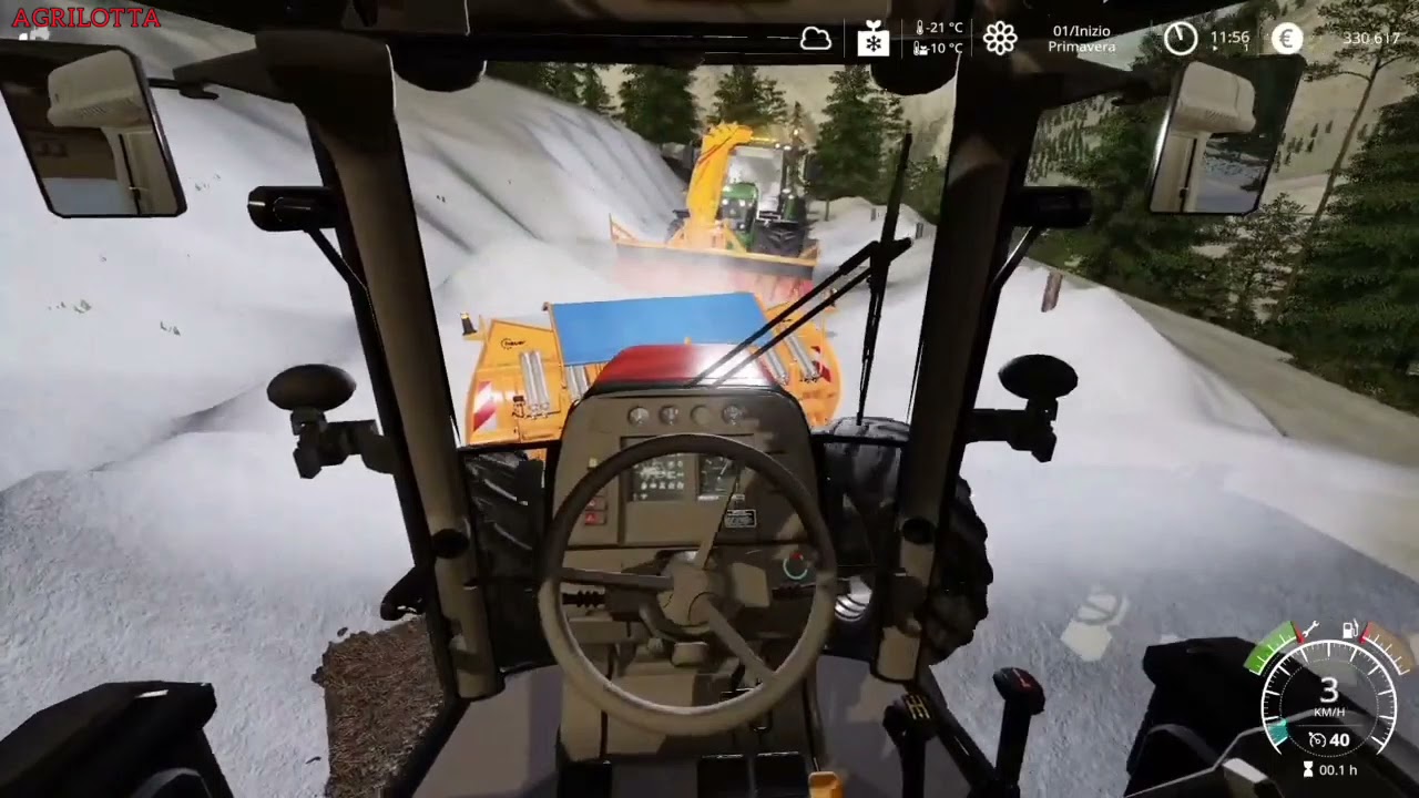 John Deere 6175R + Kahlbacher & Same silver 115 + Hauer | FS19 | AGRI LOTTA