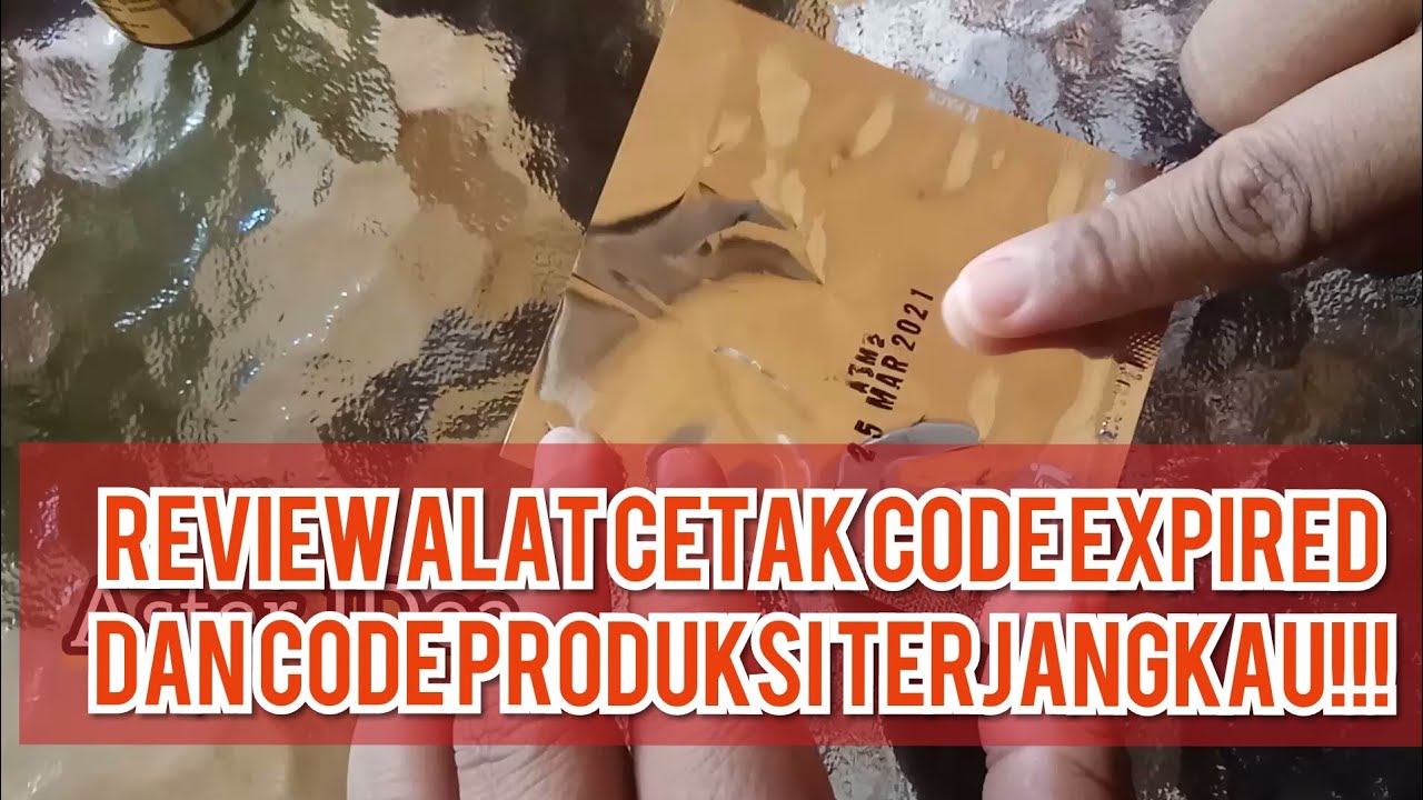 Alat cetak expired dan code produksi yg keren....