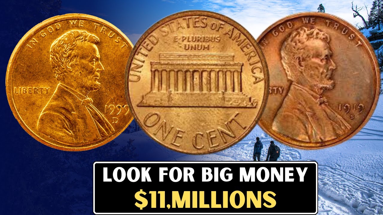 Old US RARE Pennies Found Coin Roll Hunting - Penny Worth big money !