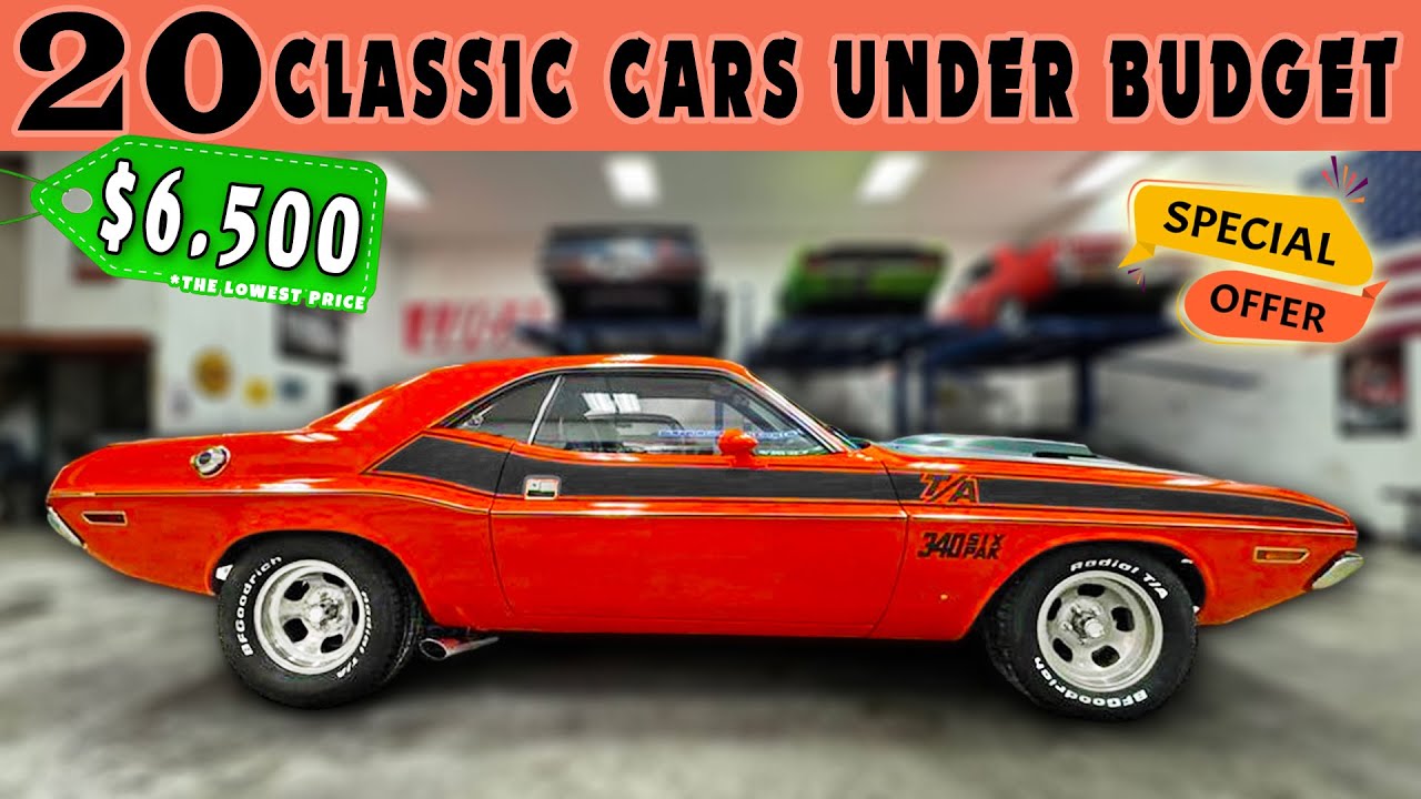Rare Garage Finds, 20 Classic Cars Up for Sale cheaply by Owners ! Today