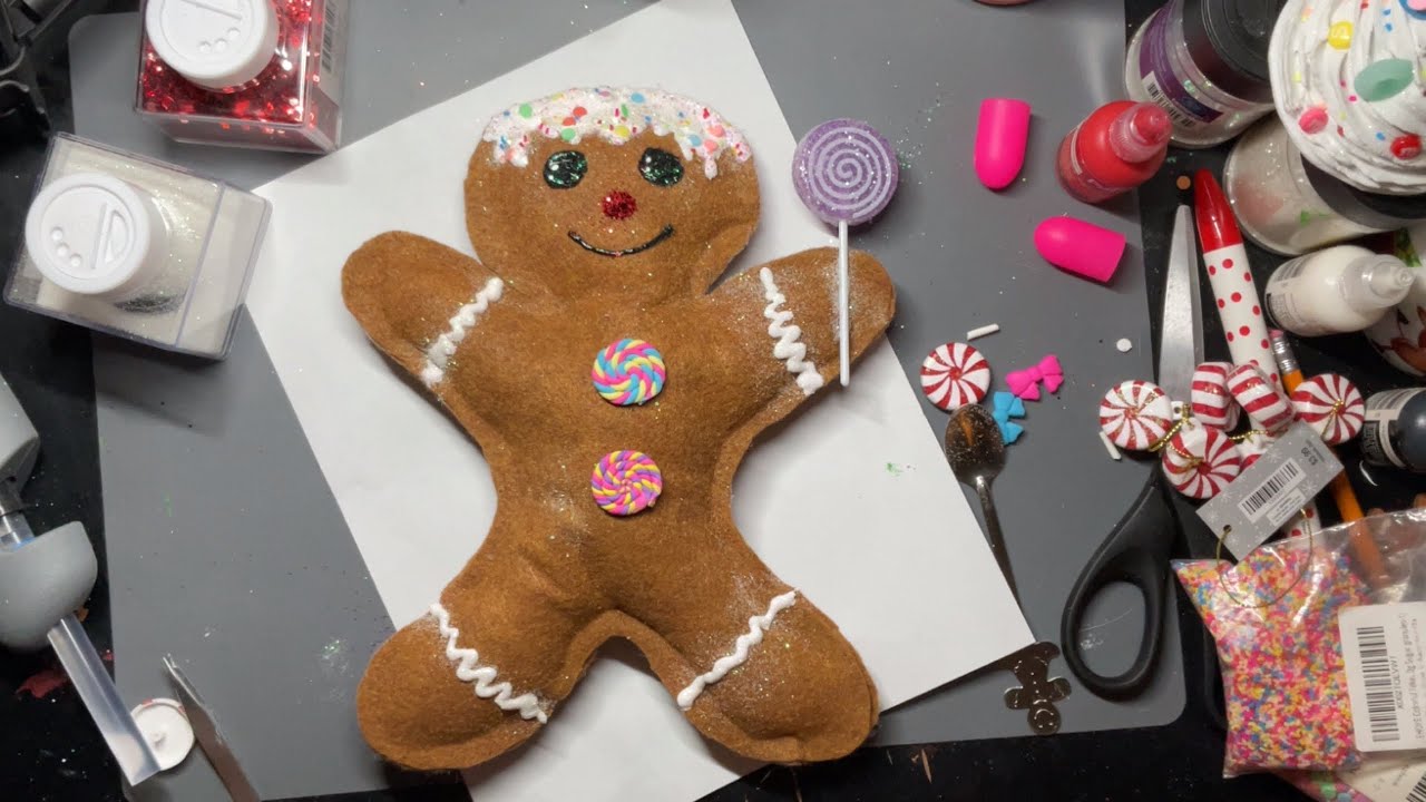DIY Gingerbread Plushie! #christmasinjuly