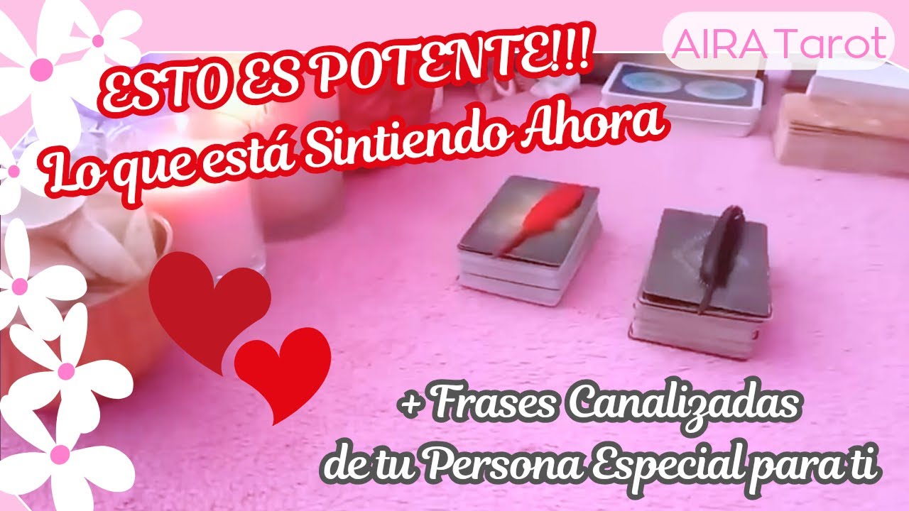 ♥️Esto es POTENTE! ✨️🦋Lo que está SINTIENDO + CANALIZACIÓN ♥️ Tarot Interactivo Amor Hoy