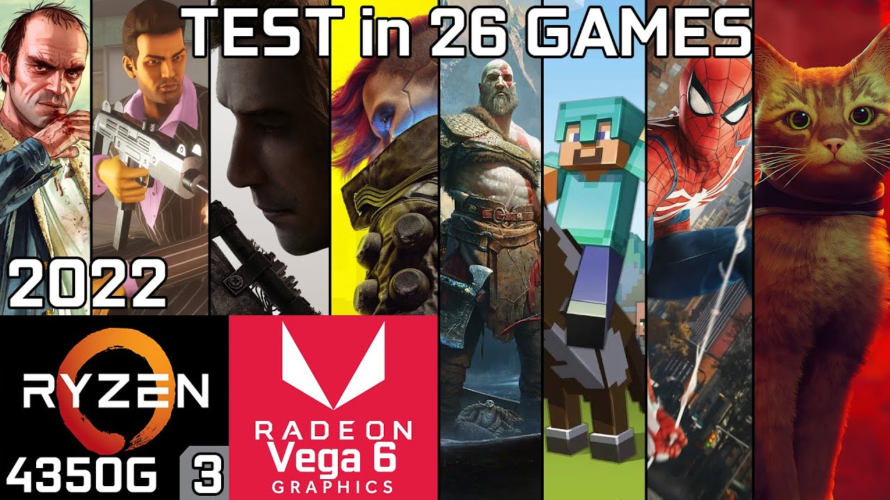 Ryzen 3 PRO 4350G Vega 6 & 16GB RAM | Test in 26 GAMES