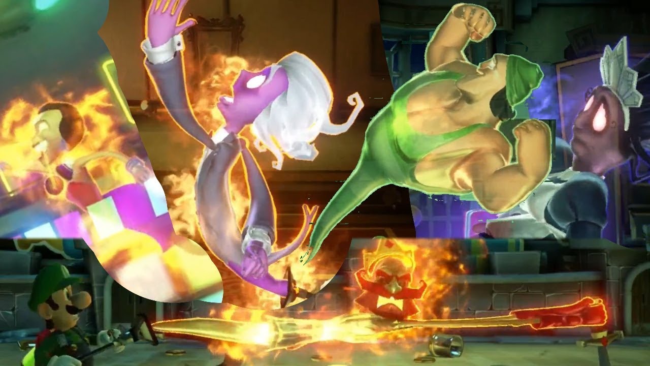 All Bosses Death Animation/Inhalations Luigi's Mansion 3