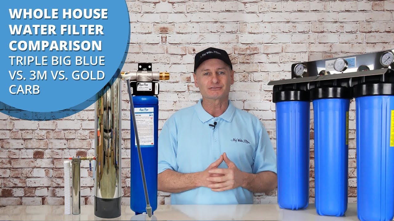 Whole House Water Filter Comparison: Triple Big Blue vs 3M vs Gold Carb