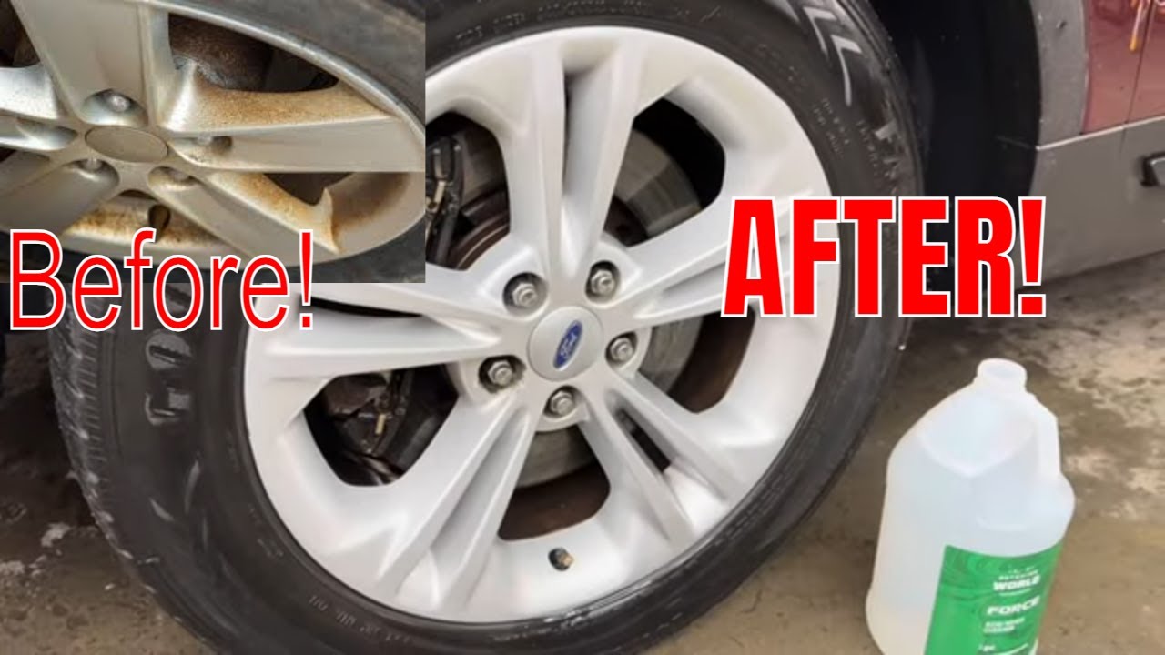 How These Heavily Stained Wheels From Brake Dust Were Restored To New In Minutes!