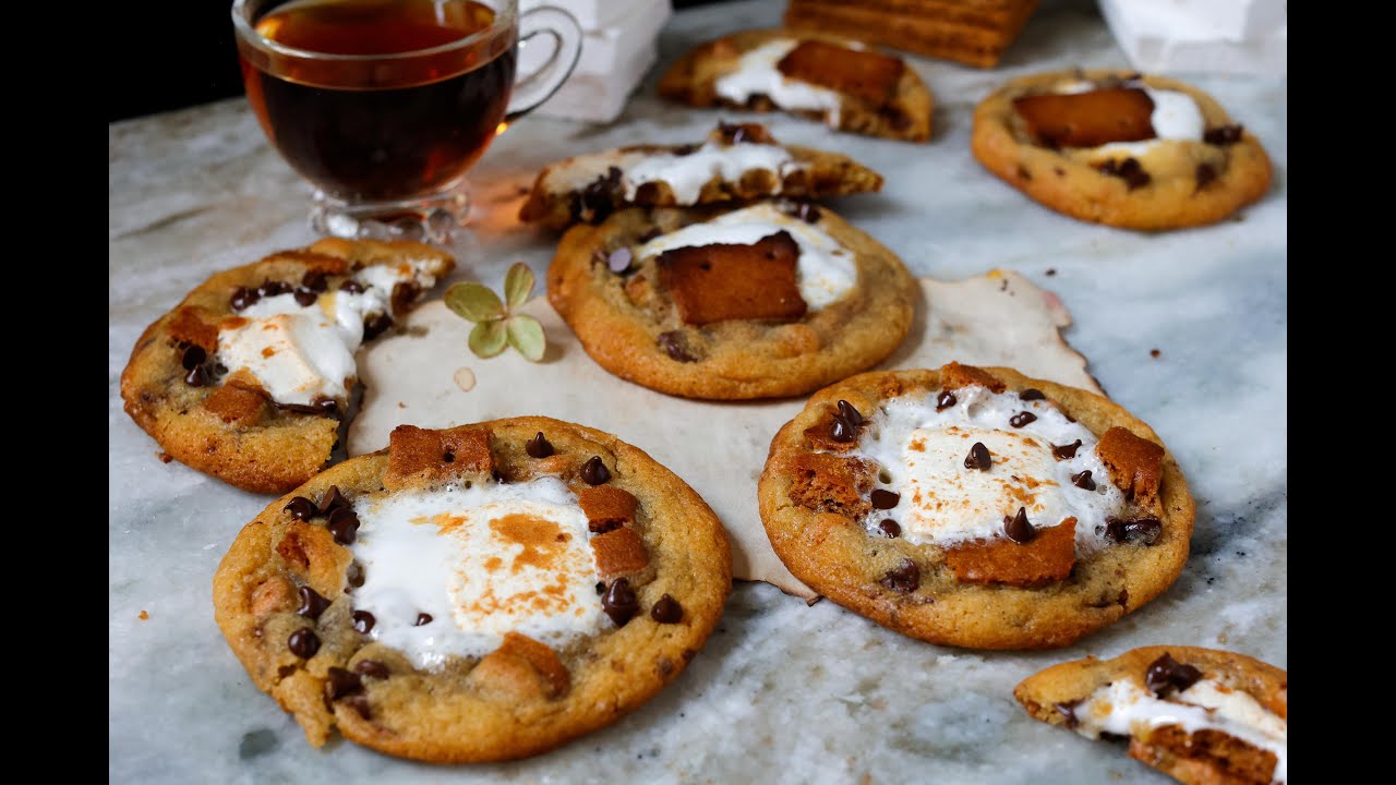 S'mores Cookies #cookies #fall