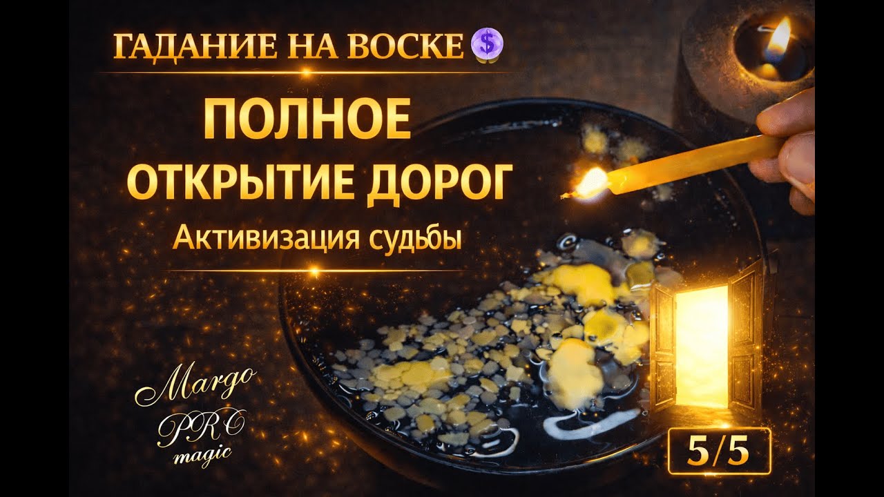 Гадание на воске 🔮 ПОЛНОЕ ОТКРЫТИЕ ДОРОГ 💫🔥 | Активация судьбы | 5/5