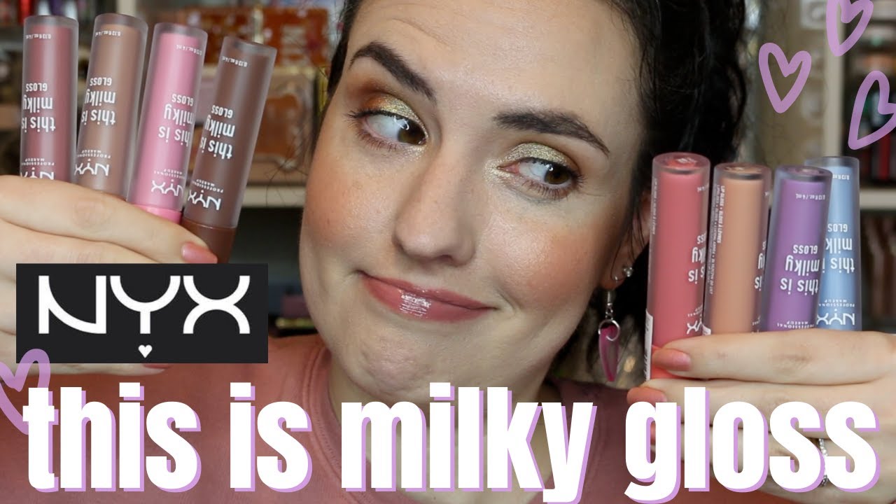 NYX That's Milky Glosses | New NYX Cosmetics Lip Gloss Swatches + Review