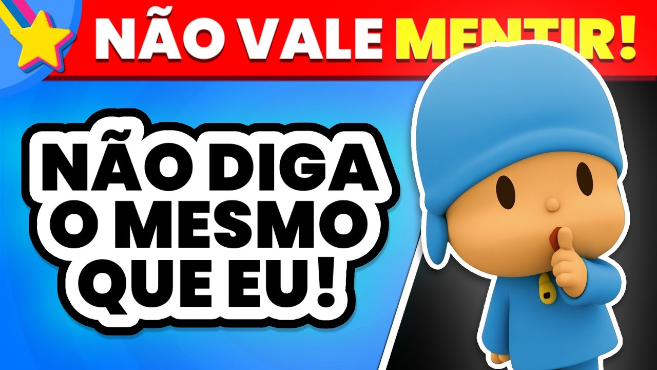 ⚡ Mega desafio: NÃO diga o Mesmo que EU! 😵‍💫  | Estrela Quiz 