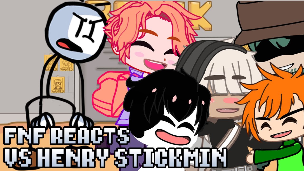 Friday Night Funkin reacts V.S. Henry Stickmin | xKochanx | FNF reacts