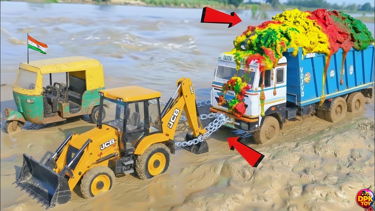 Mahindra Container Sand Loading John Deere Swaraj 2 Tata Dumper Auto Ri  ickshaw Accident Jcb7cx ? 