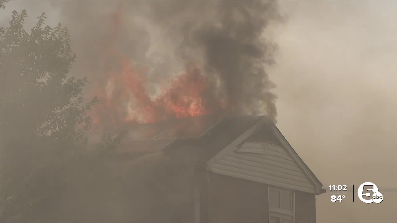 Explosion at apartment building