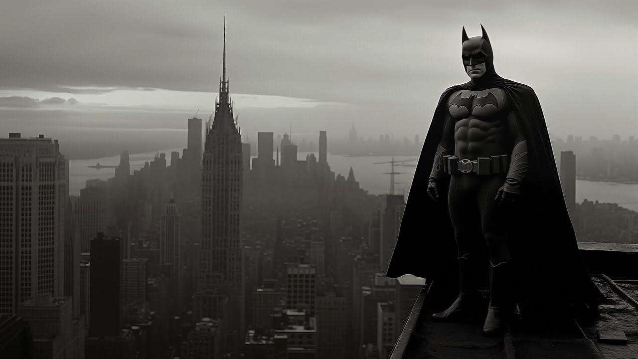 The Dark Knight - 1940's Film Noir - AI Trailer
