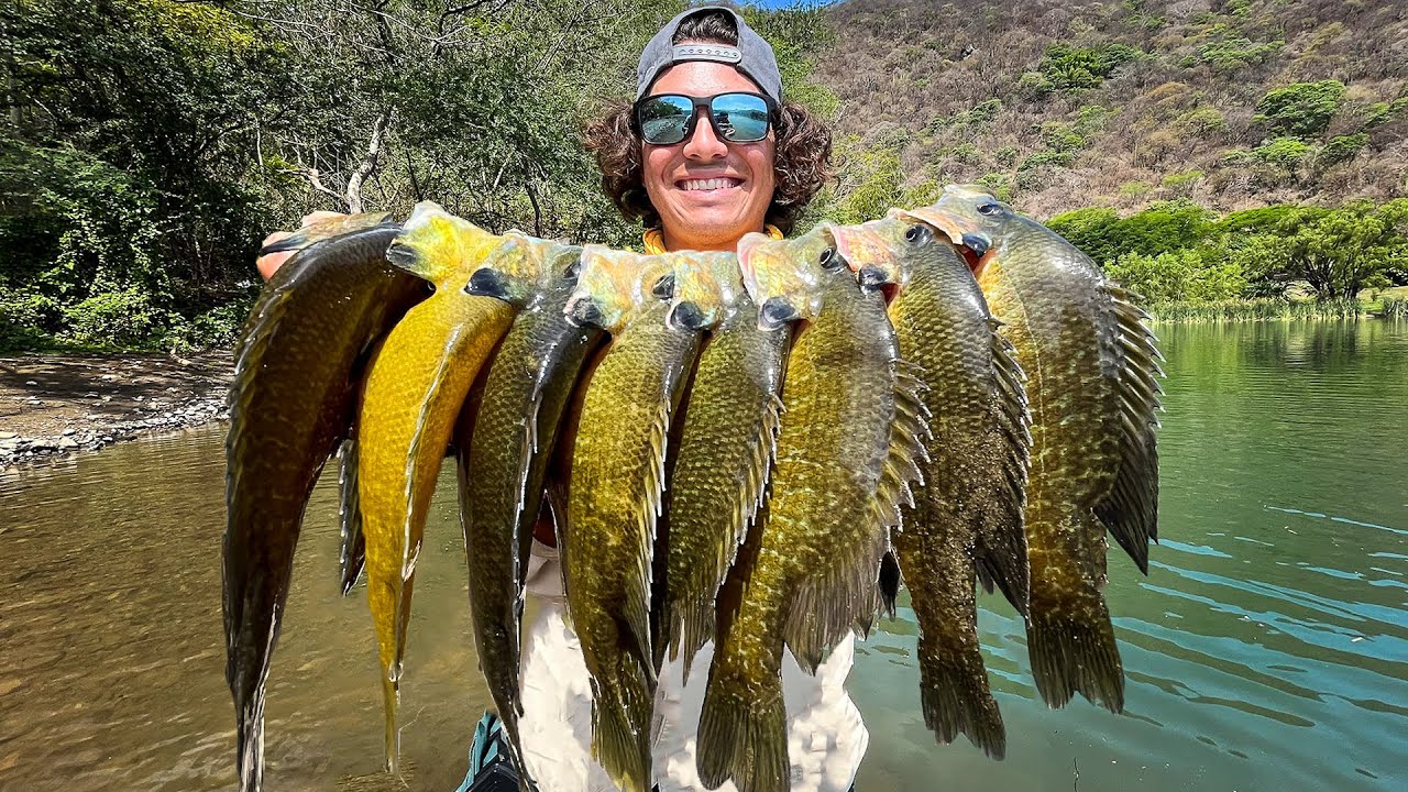 Pesca y Cocina de Mojarras en Lago Volcánico! | NUEVO RÉCORD