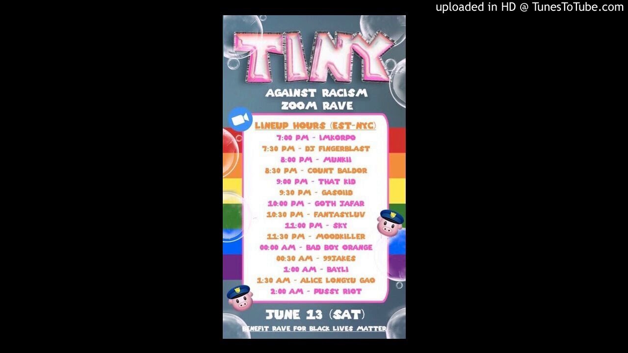 Fantasyluv - TINY Zoom Rave Against Racism (June 13th, 2020)