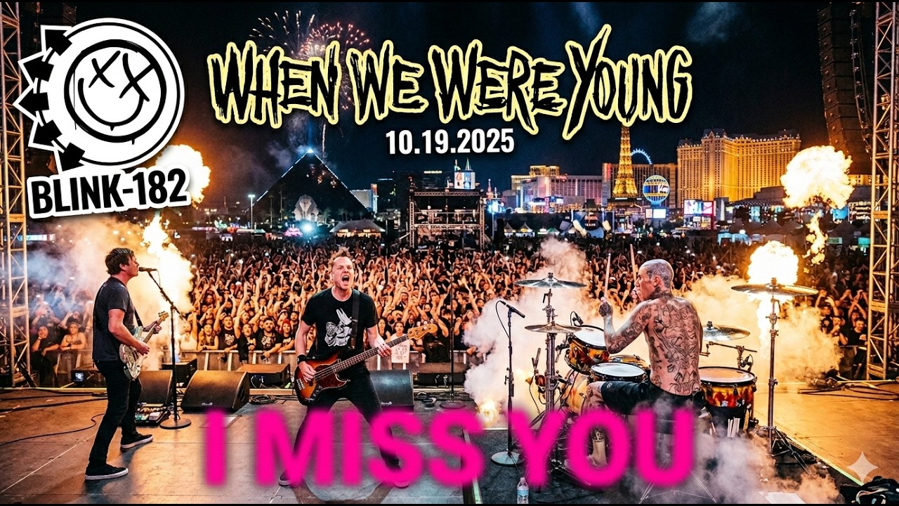 Blink 182 - I Miss You When we were young 2025 10.19.2025 #LasVegas #WhenWeWereYoung 
