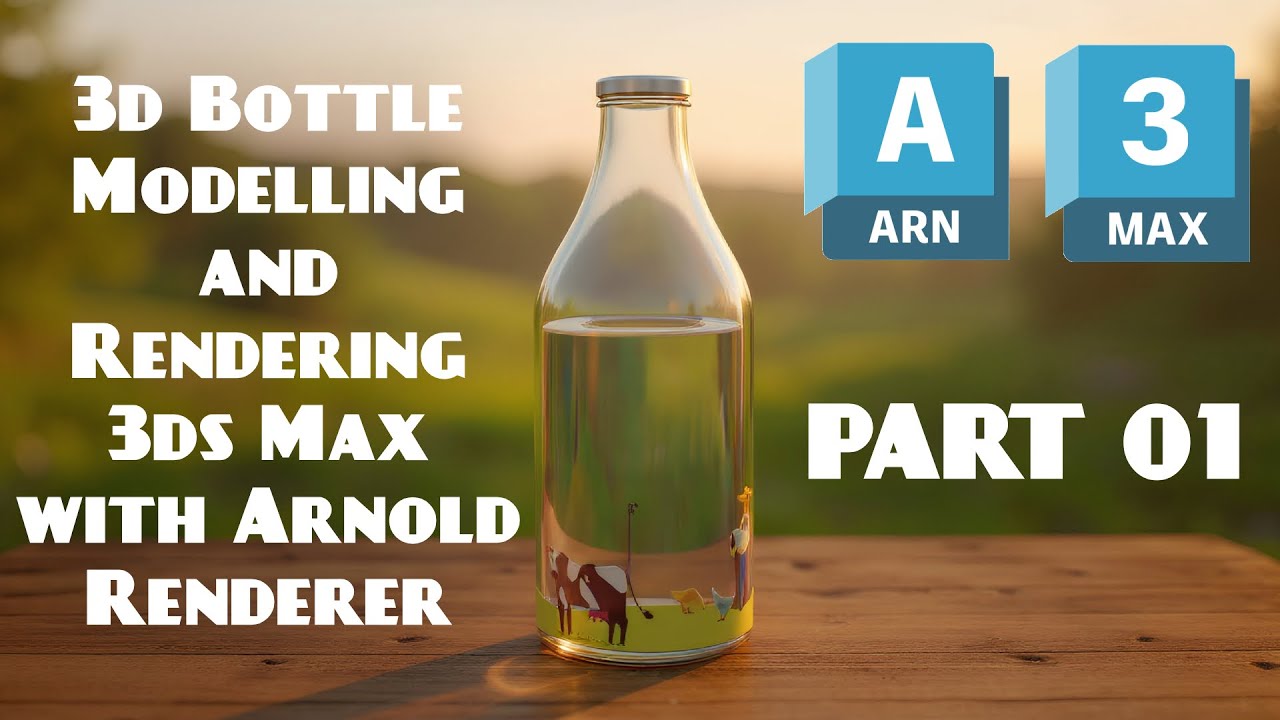 3d Product Bottle Modelling and Rendering in 3ds Max with Arnold Renderer Part 01 Modelling Bottle