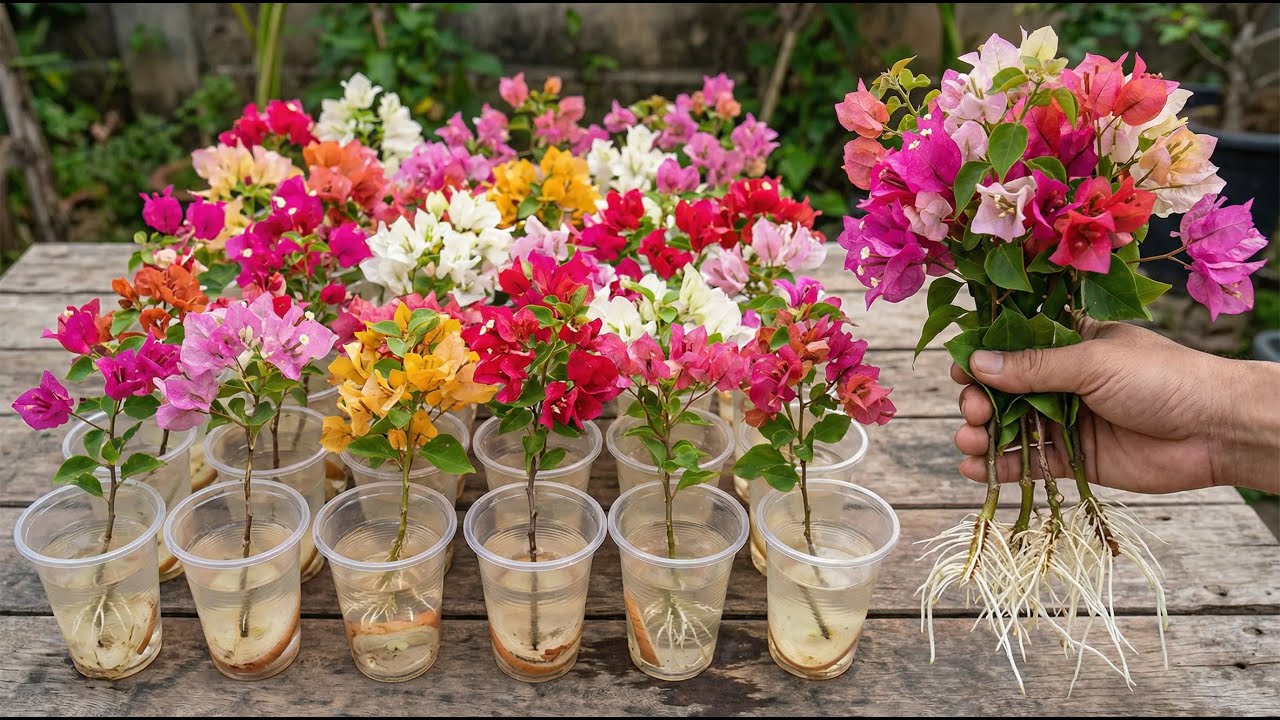 Tips to help bougainvillea cuttings root 900 times faster than normal.