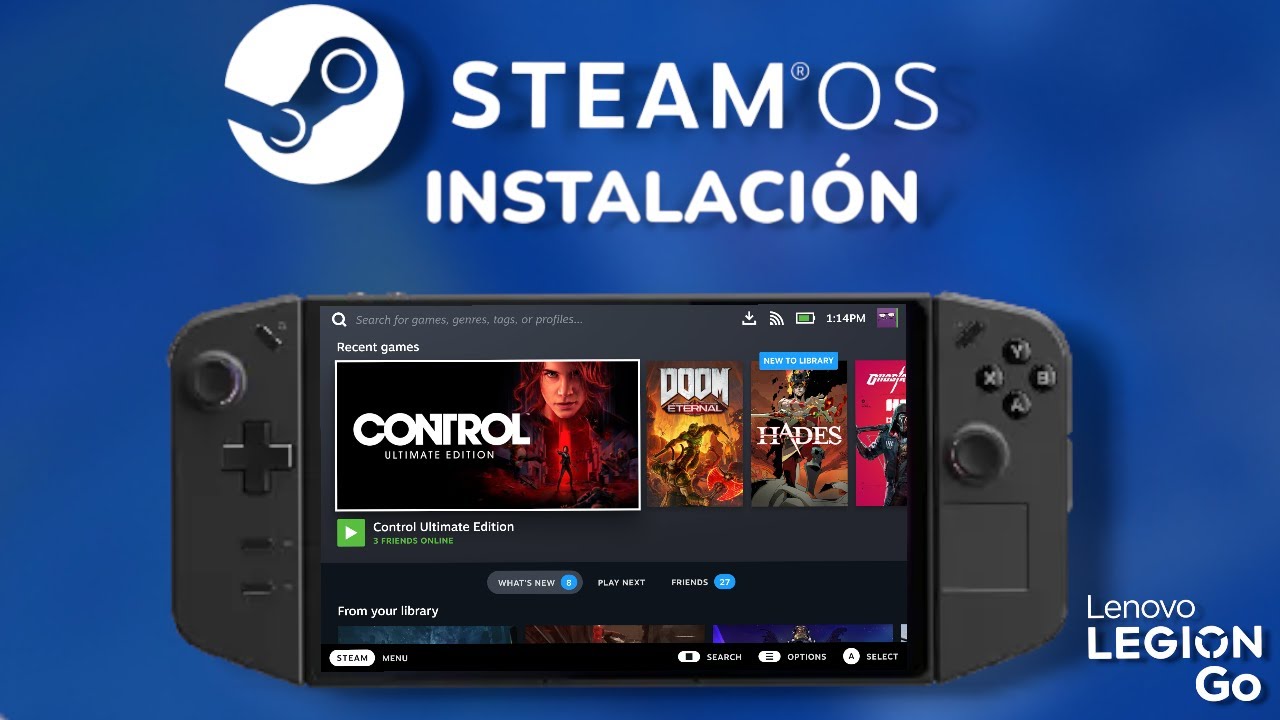 🔥CÓMO INSTALAR STEAM OS OFICIAL en tu LENOVO LEGION GO! | Guía Completa Paso a Paso 2025 🔧🚀