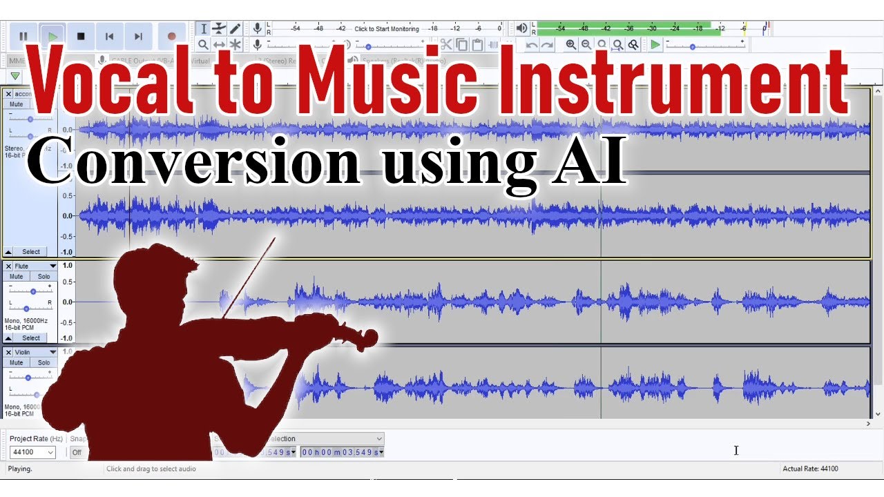 Vocal to Music Instrument Conversion (Demo)
