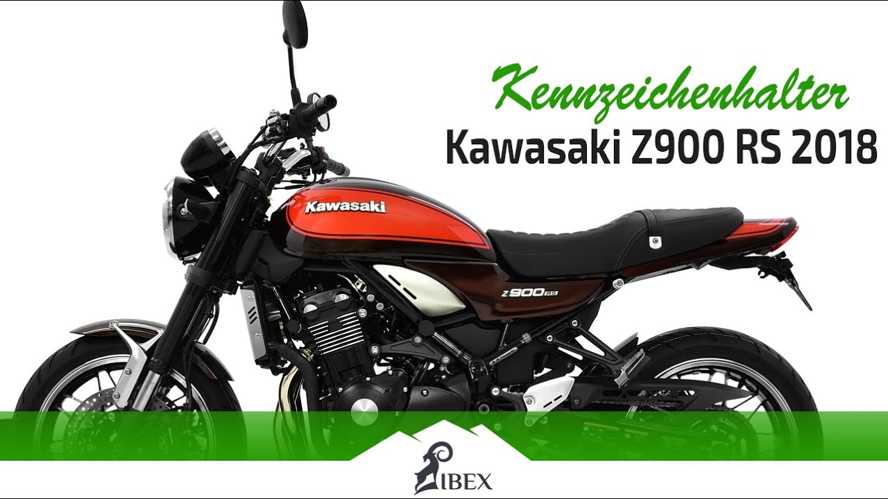ZIEGER ® Kennzeichenhalter, kompatibel mit Kawsasaki Z 900 RS | Montageanleitung / Tutorial