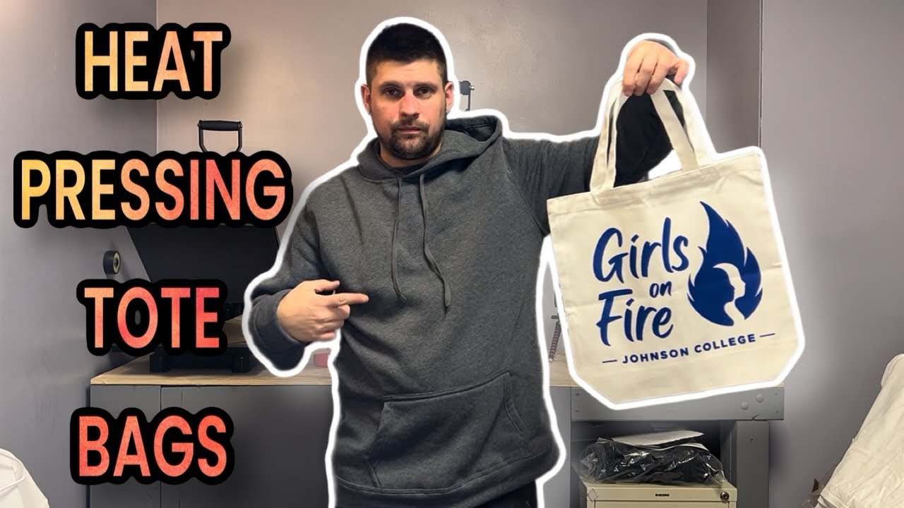 How To Heat Press A Tote Bag (Printing On Tote Bags)