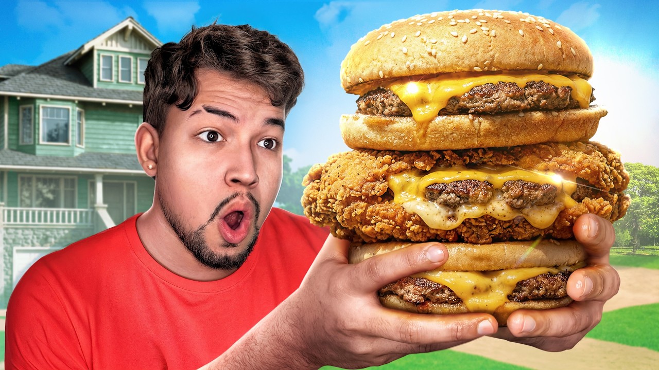 ESTA HAMBURGUESA DE CARICATURA SE VE INCREIBLE !!